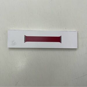 Apple Watch Braided Solo Loop Band, 38 / 40 / 41 / 42mm, wrist size 1, red